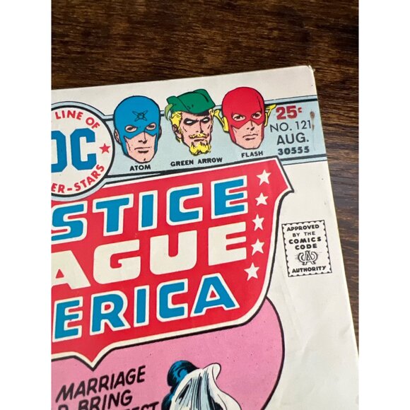 DC Comics Justice League Of America #121 August 1975 Superman Batman Hawkman - Picture 5 of 5